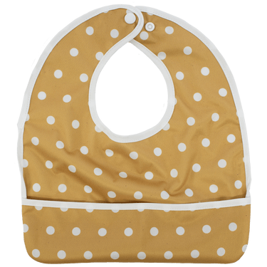 Mustard Polka Dots - The Flip Bib - MOOGCO Baby