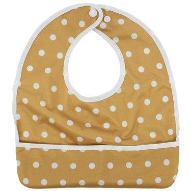 Mustard Polka Dots - The Flip Bib - MOOGCO Baby