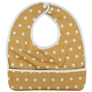 Mustard Polka Dots - The Flip Bib