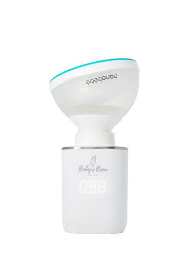 Nanobébé Bottle Adapter for easy feeding with breast milk storage bags, perfect for parents on the go.