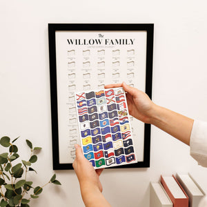 Custom Travel Tracker Poster