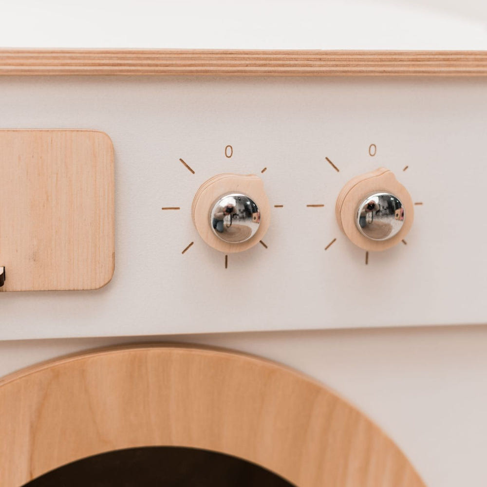 Natural Wooden Toy Washing Machine (B2B)