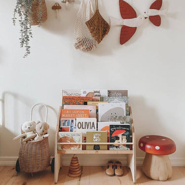 Wooden Montessori Bookshelf Natural (B2B)