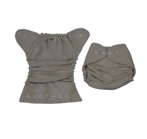 Natural Wool Snap Wrap Diaper Cover