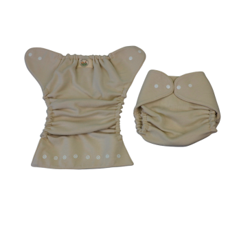 Natural Wool Snap Wrap Diaper Cover