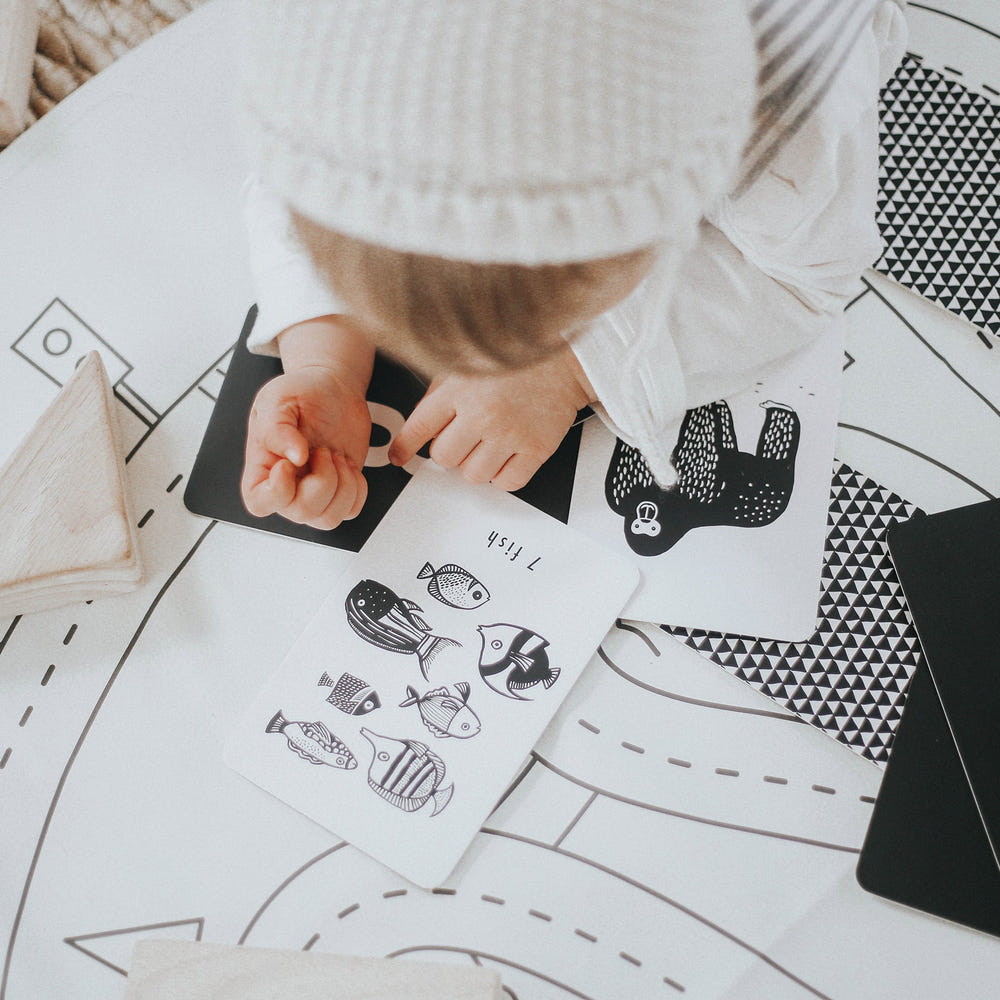 Nature Number Cards for babies - engaging learning tool for early counting and nature exploration.