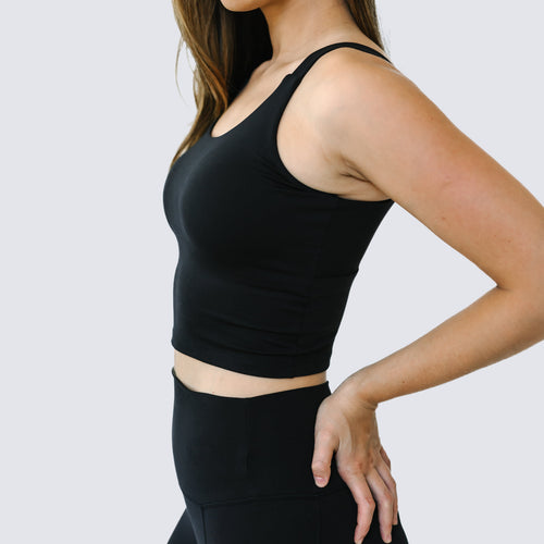 SoftLuxe Long Crop Top for babies, stylish and comfortable, shown from angle 8. Perfect for everyday wear.