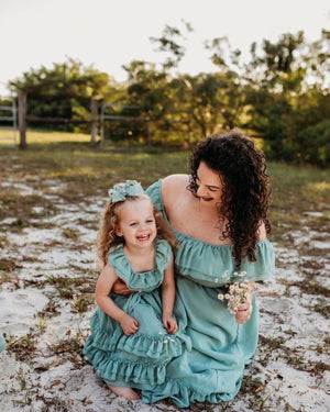 Nellie Ruffle Maxi Dress - Sage