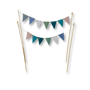 Neutral Blue & Green Cake Banner