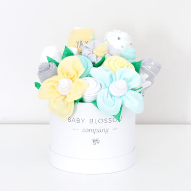 Deluxe Neutral Hatbox Bouquet featuring elegant blooms in a stylish hatbox, perfect for gifting or home decor.