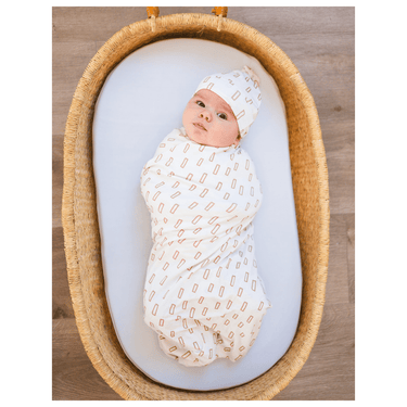 Neutral Rectangle Bamboo Baby Swaddle Blanket – Soft Stretch Newborn Swaddle