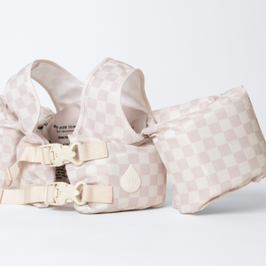 Neutral Checkered Kids Float