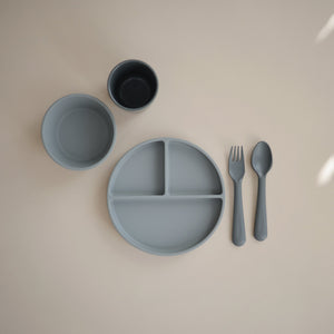 Mushie Silicone Suction Bowl for Babies Learning to Feed