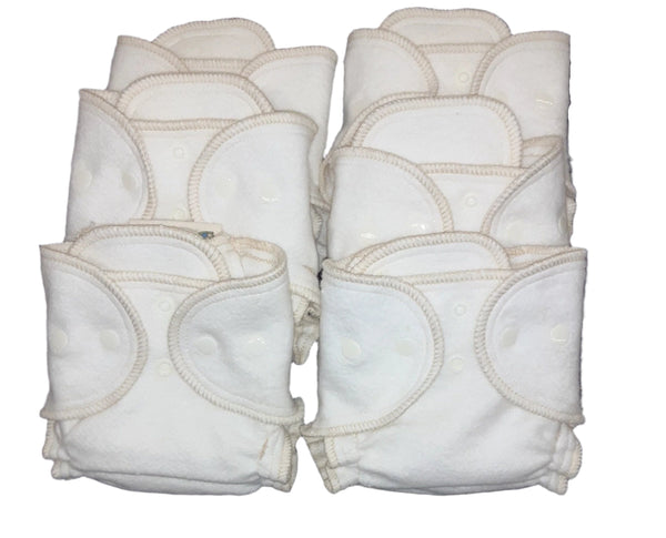 Newborn Hemp/Cotton Diaper Bundle (Pack of 6)