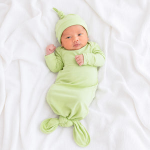 Knotted Gown Set - Hat