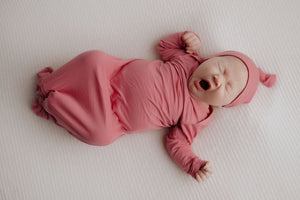 Rose Knotted Newborn Baby Gown