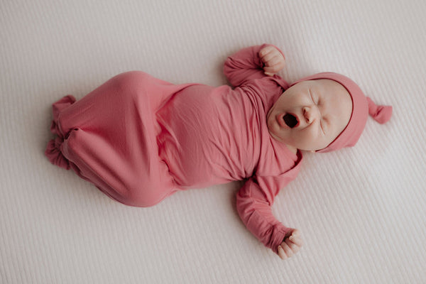 Rose Knotted Newborn Baby Gown