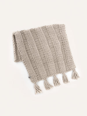 Boho Hand-Knitted Baby Blanket