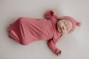 Rose Knotted Newborn Baby Gown