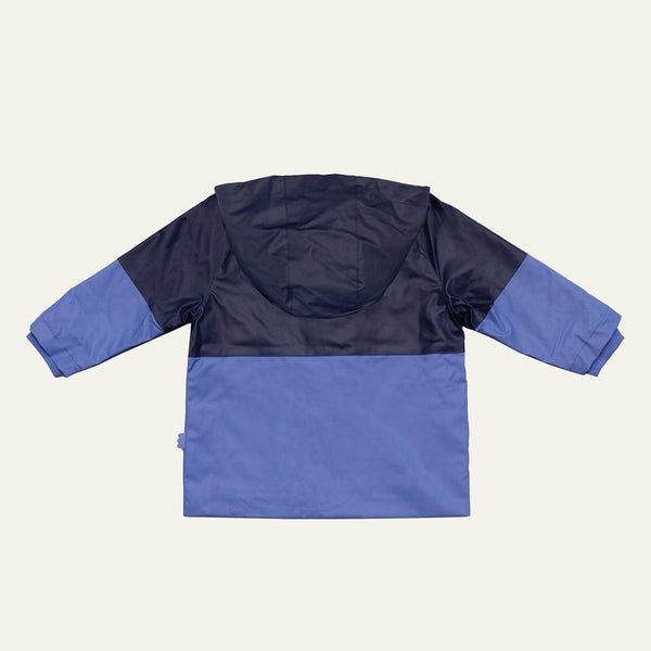 Colorblock Kid Raincoat - Peri Blue/ Navy
