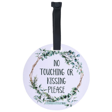 Eucalyptus No Touching or Kissing Newborn Sign Tag