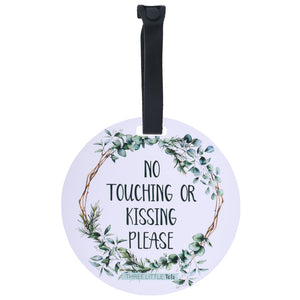 Eucalyptus No Touching or Kissing Newborn Sign Tag