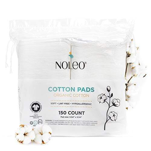 NOLEO Organic Cotton Pads - Large 3.54"x3.54" - MOOGCO Baby