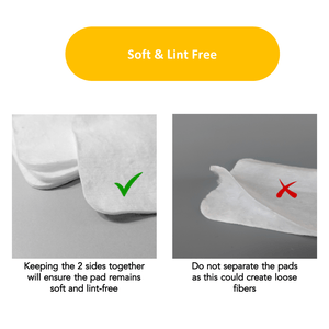 NOLEO Organic Cotton Pads - Large 3.54"x3.54" - MOOGCO Baby