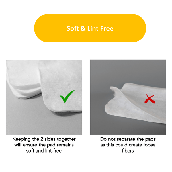 NOLEO Organic Cotton Pads - Large 3.54"x3.54" - MOOGCO Baby