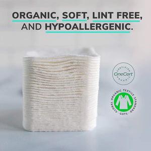 NOLEO Organic Cotton Pads - XL 3.54"x4.33" - MOOGCO Baby