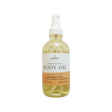 NOLEO Body Oil – Nourish, Soothe, and Restore Skin Naturally | 4oz Glass Bottle - MOOGCO Baby