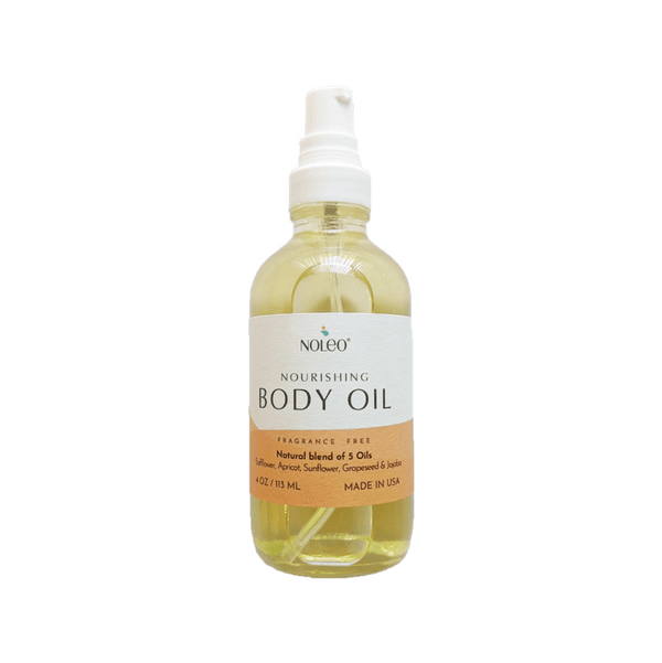 NOLEO Body Oil – Nourish, Soothe, and Restore Skin Naturally | 4oz Glass Bottle - MOOGCO Baby