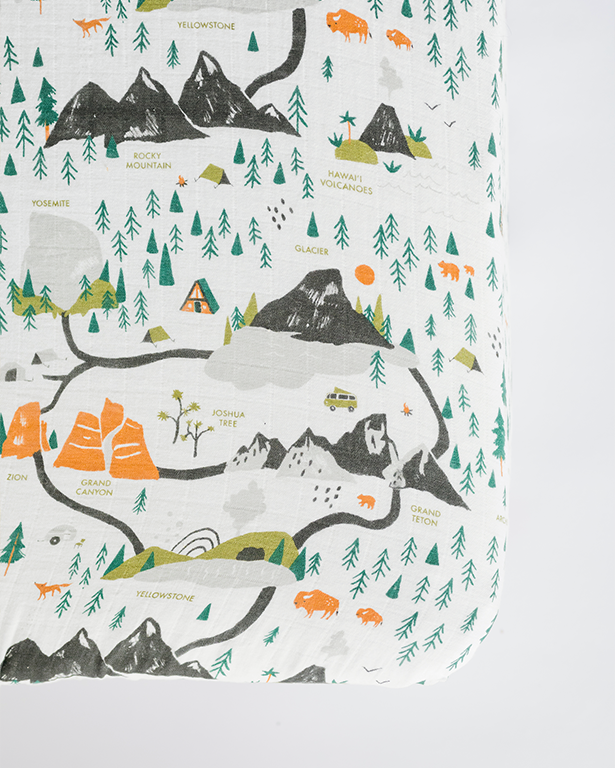 National Parks Crib Sheet - MOOGCO Baby