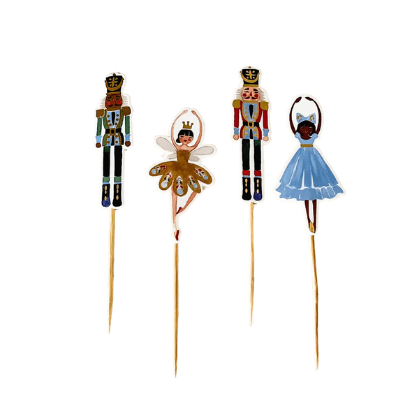 Nutcracker Christmas Cupcake Toppers