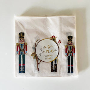 Nutcracker Christmas Large Disposable Paper Napkins (16pcs)