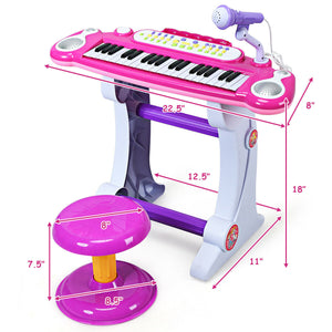 37 Key Electronic Keyboard Kids Toy Piano - Educational