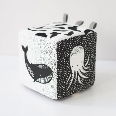 Soft Block - Ocean: Colorful, plush baby blocks for safe, imaginative play and sensory development.