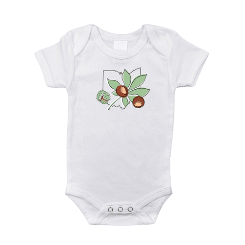 Ohio Buckeye Baby Onesie Newborn Bodysuit up to 18 Months