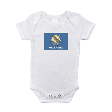 Oklahoma Flag Baby Onesie Soft Cotton Newborn Outfit