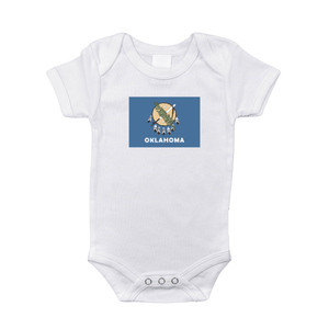 Oklahoma Flag Baby Onesie Soft Cotton Newborn Outfit