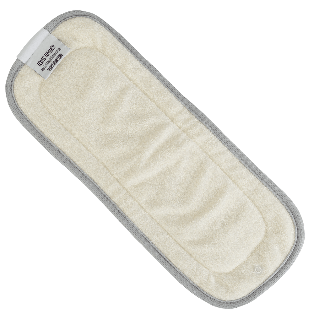 One Size - 6 layer Natural Fiber Cloth Diaper Inserts with Snap