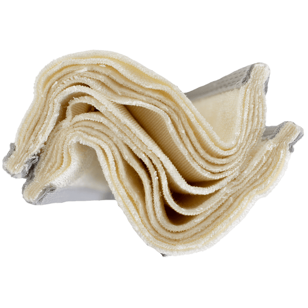 One Size - 6 layer Natural Fiber Cloth Diaper Inserts with Snap