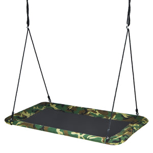 60 Inches Platform Tree Swing Outdoor with  2 Hanging Straps for Infants