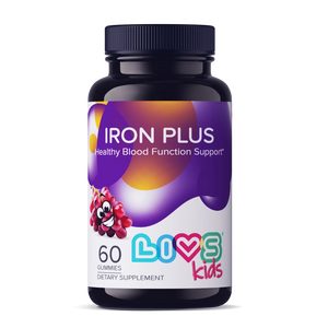 LIVS Gummies Iron Plus Grape 45 Servings 20 mg