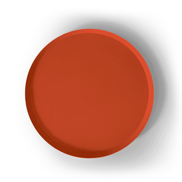 Orange Paper Party Plate (8pcs)