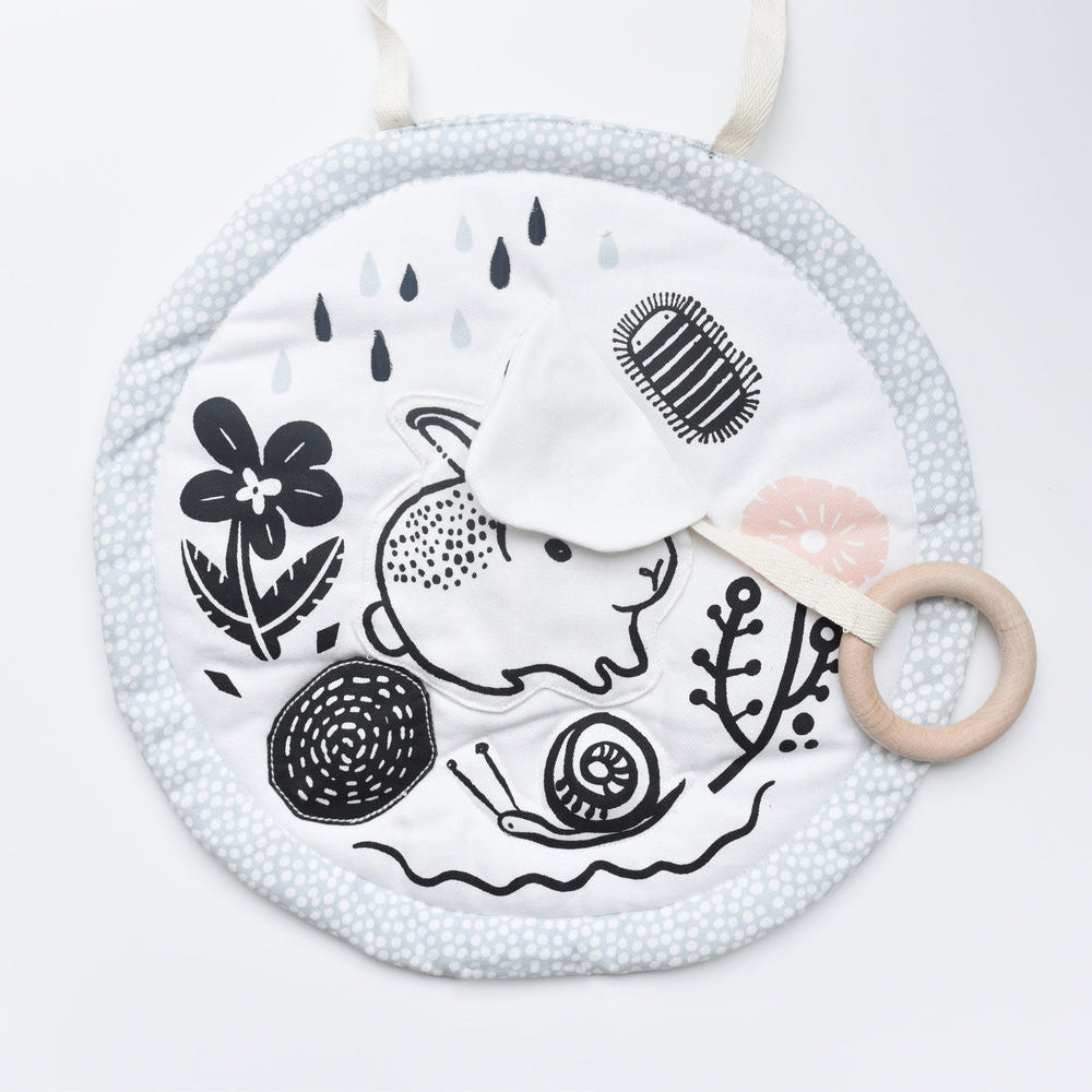Organic Activity Pad - Meadow: Soft, eco-friendly play mat for babies, featuring vibrant colors and engaging textures.