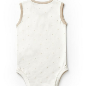 Teddy Ecru Sleveless Organic