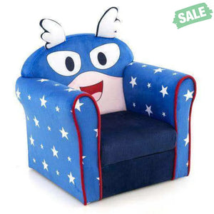 Original Kids Sofa with Armrest and Thick Cushion-Pink Pink Kids Chairs & Seating