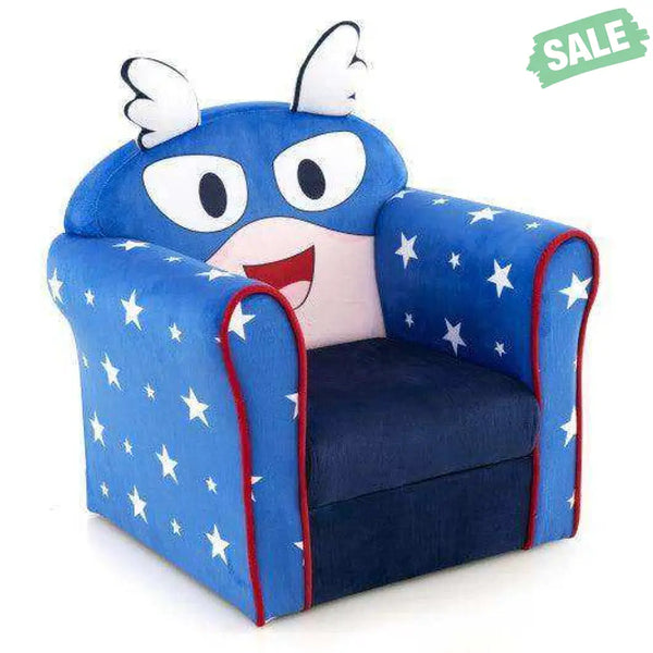 Original Kids Sofa with Armrest and Thick Cushion-Pink Pink Kids Chairs & Seating