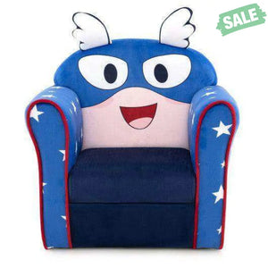 Original Kids Sofa with Armrest and Thick Cushion-Pink Pink Kids Chairs & Seating